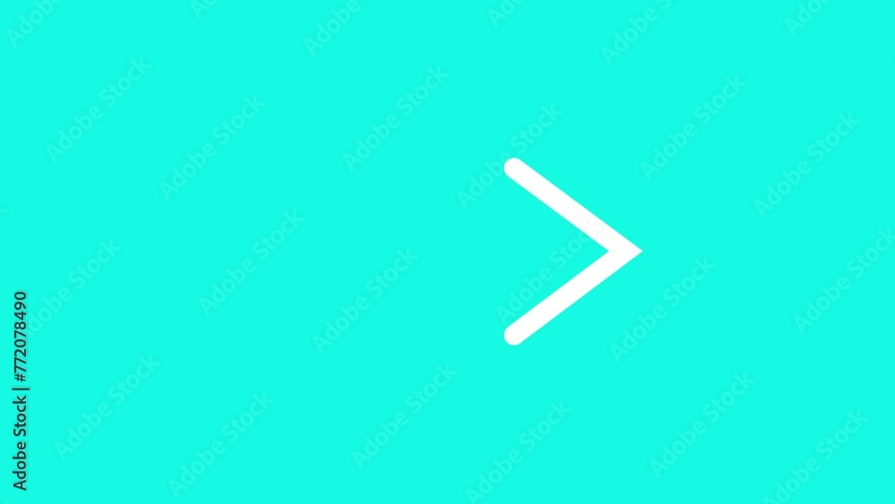 Blinking arrow animation, arrow direction sign on arrow icon. Blinking arrow animation, arrow direction sign on arrow icon.