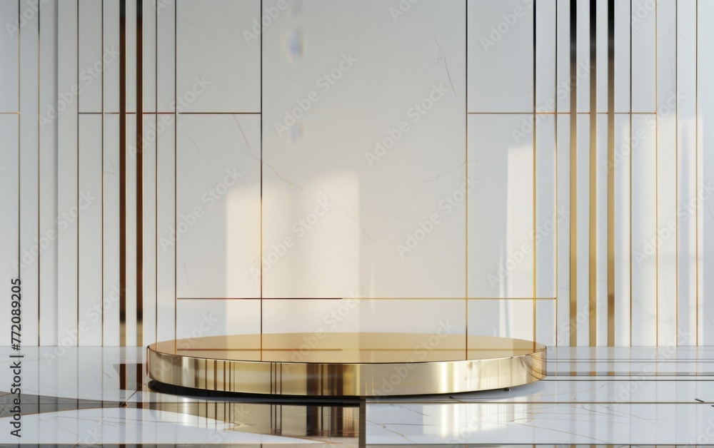 Obraz premium A golden platform to showcase your product 