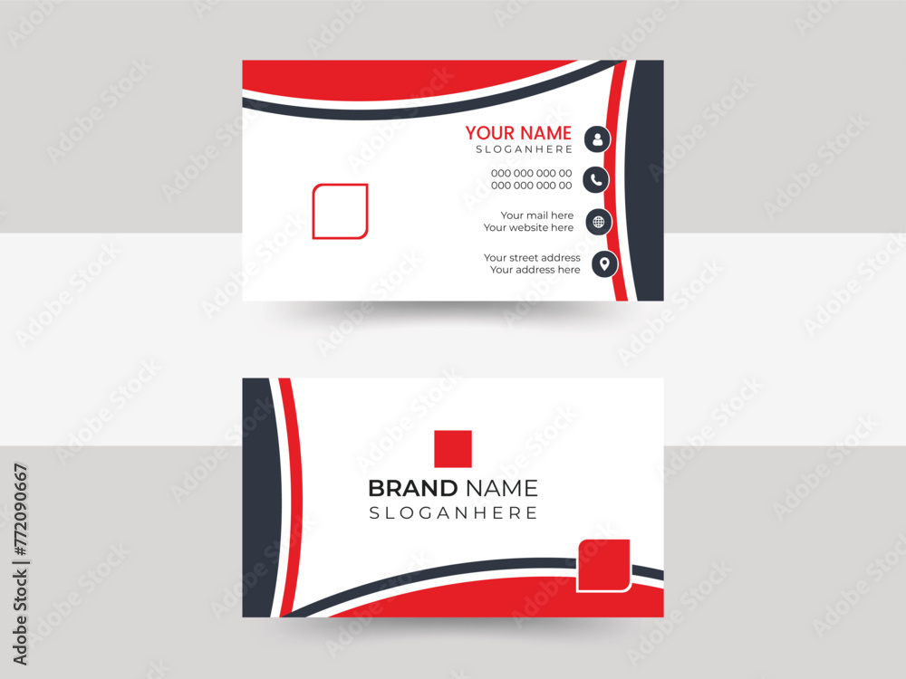 creative modern name card and business card. creative modern name card and business card.
