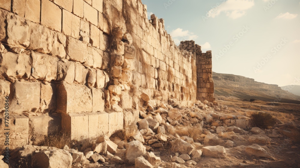 Fototapeta premium Historic Moment of Walls Crumbling