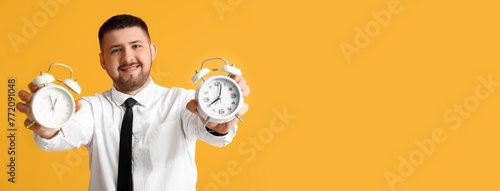 Young happy businessman wit...