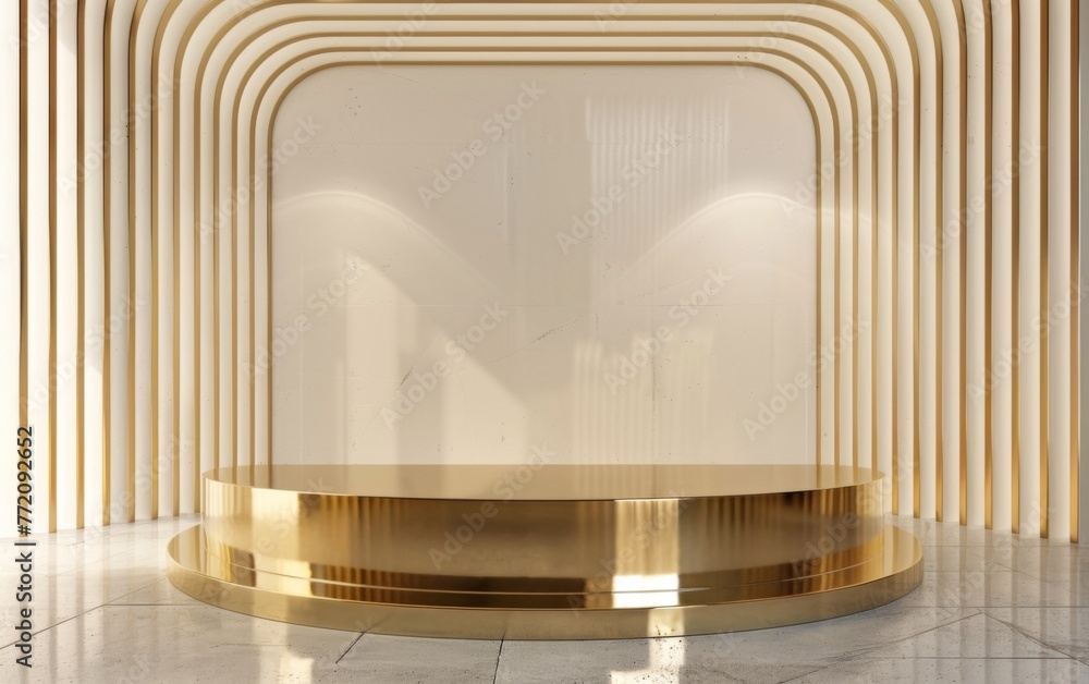 Obraz premium A golden platform to showcase your product