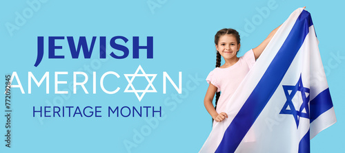 Little girl with the flag o...