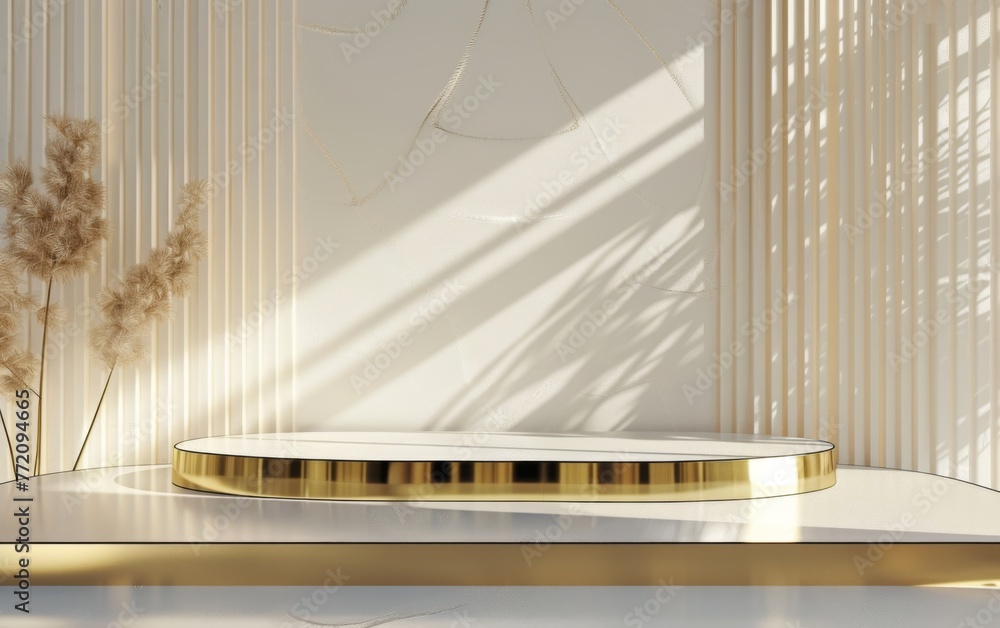 Obraz premium A golden platform to showcase your product