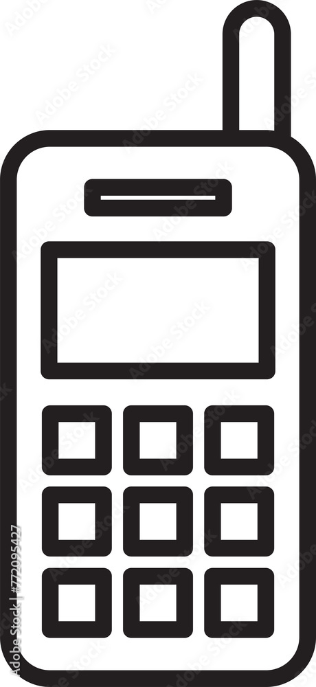 Mobile Phone Line Icon Mobile Phone Line Icon