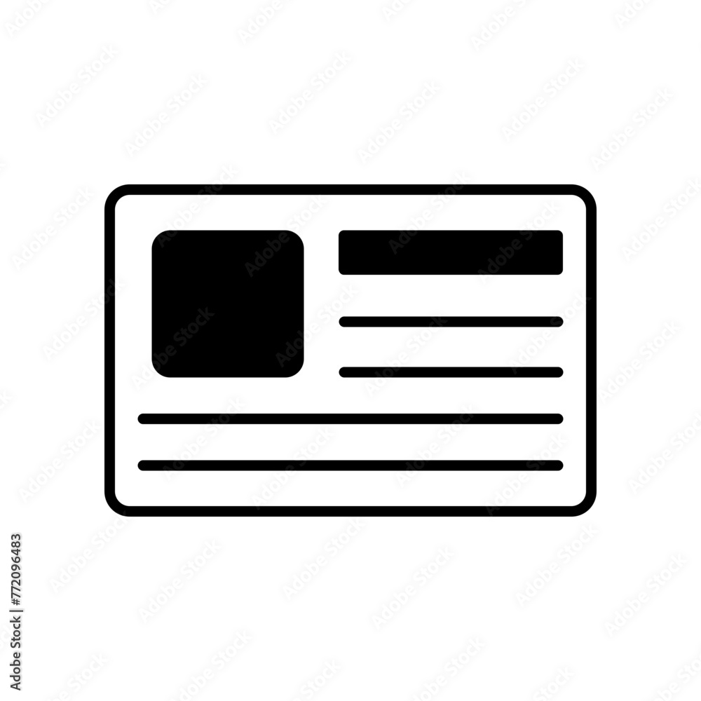 passport icon. black fill icon passport icon. black fill icon