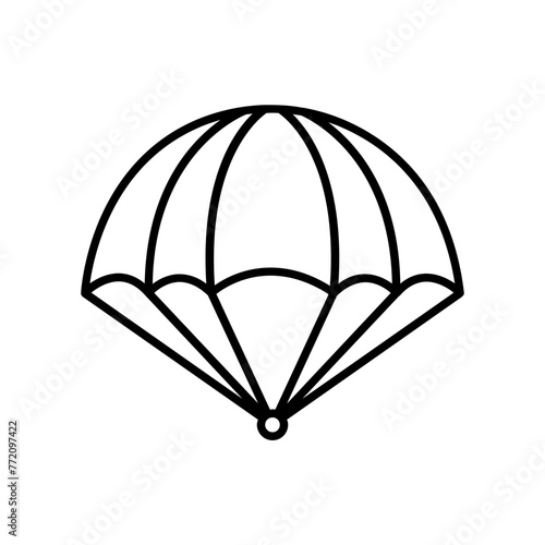 Parachute icon. outline icon