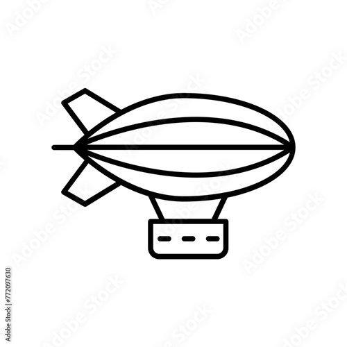 Airship icon. outline icon
