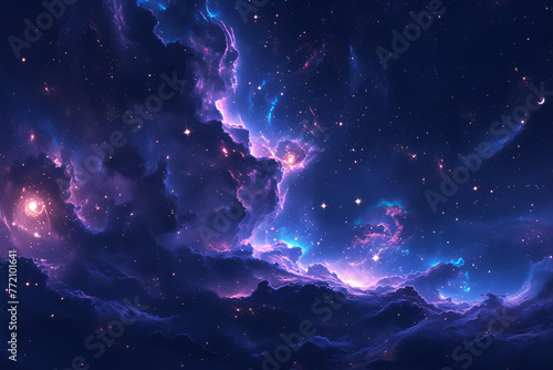 The dance of stardust and gas in the universe