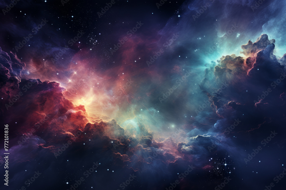 Fototapeta premium The dance of stardust and gas in the universe