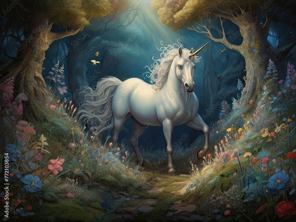 horse in the forest