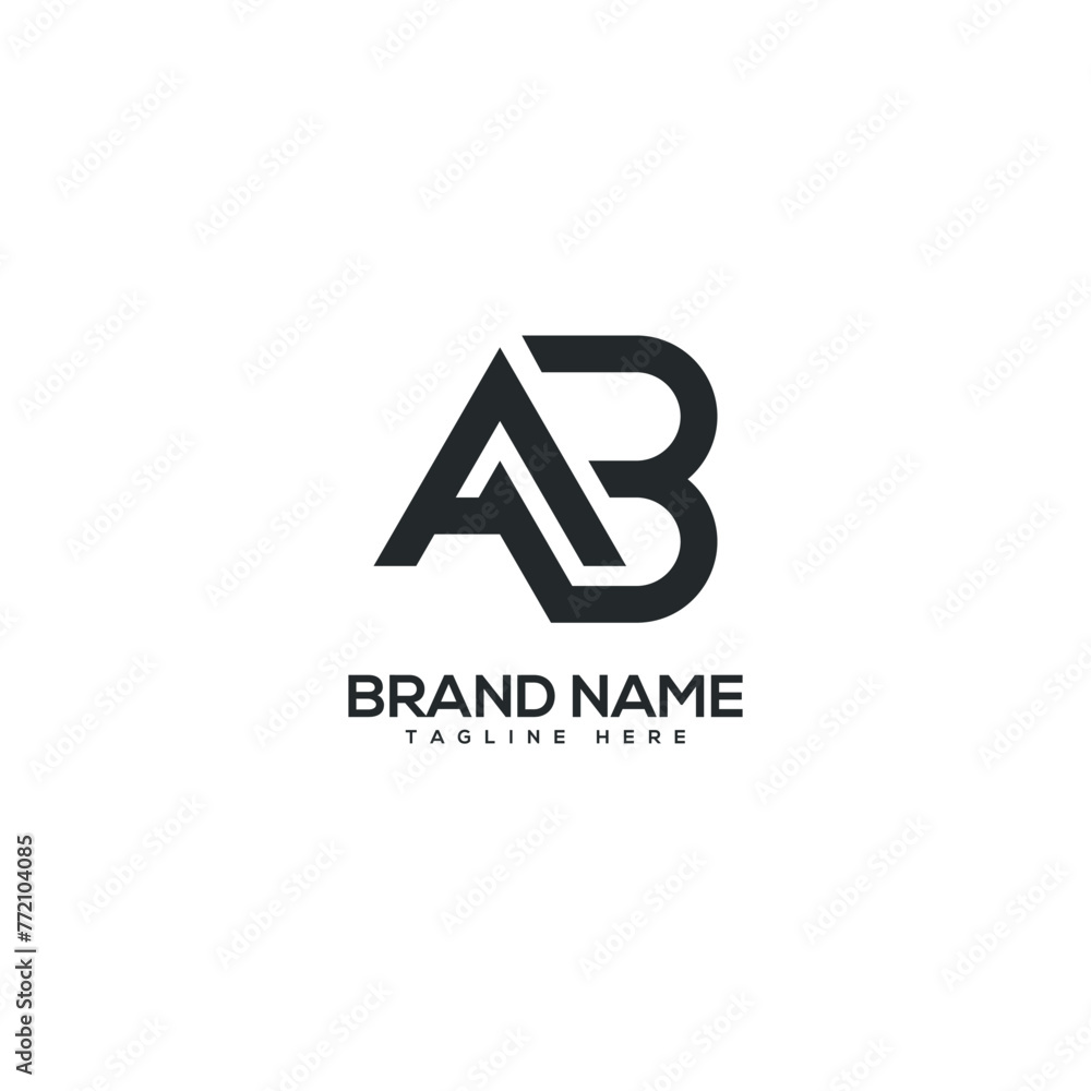 Abstract AB BA letter logo design vector elements. Initials monogram icon. Abstract AB BA letter logo design vector elements. Initials monogram icon.