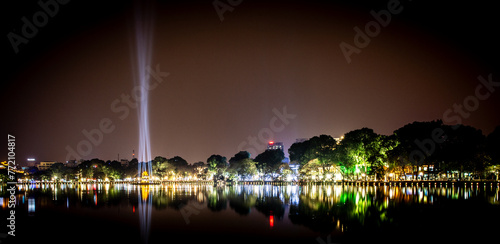 Hanoi, Vietnam at Night photo