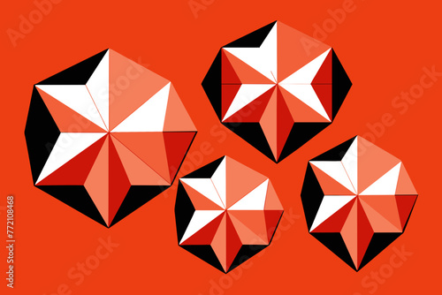 Polygonal Background vector design 