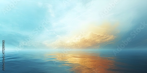 Image of Blue Golden Background in Joyful Style, Image, blue, golden background, joyful style photo