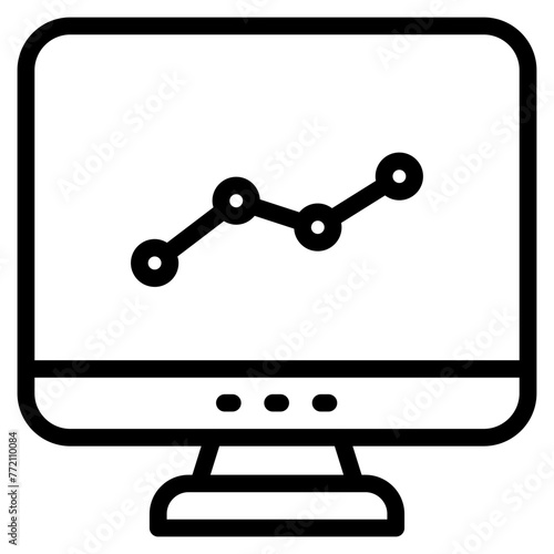 Dashboard admin icon. User panel template, data analysis, agency, graph, business linear sign.