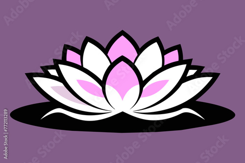 Water Lily Icon vector design 