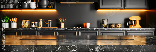 Contemporary Kitchen Charm: A Bright and Airy Space with Sleek Surfaces and Elegant Decor, Offering Culinary Inspiration