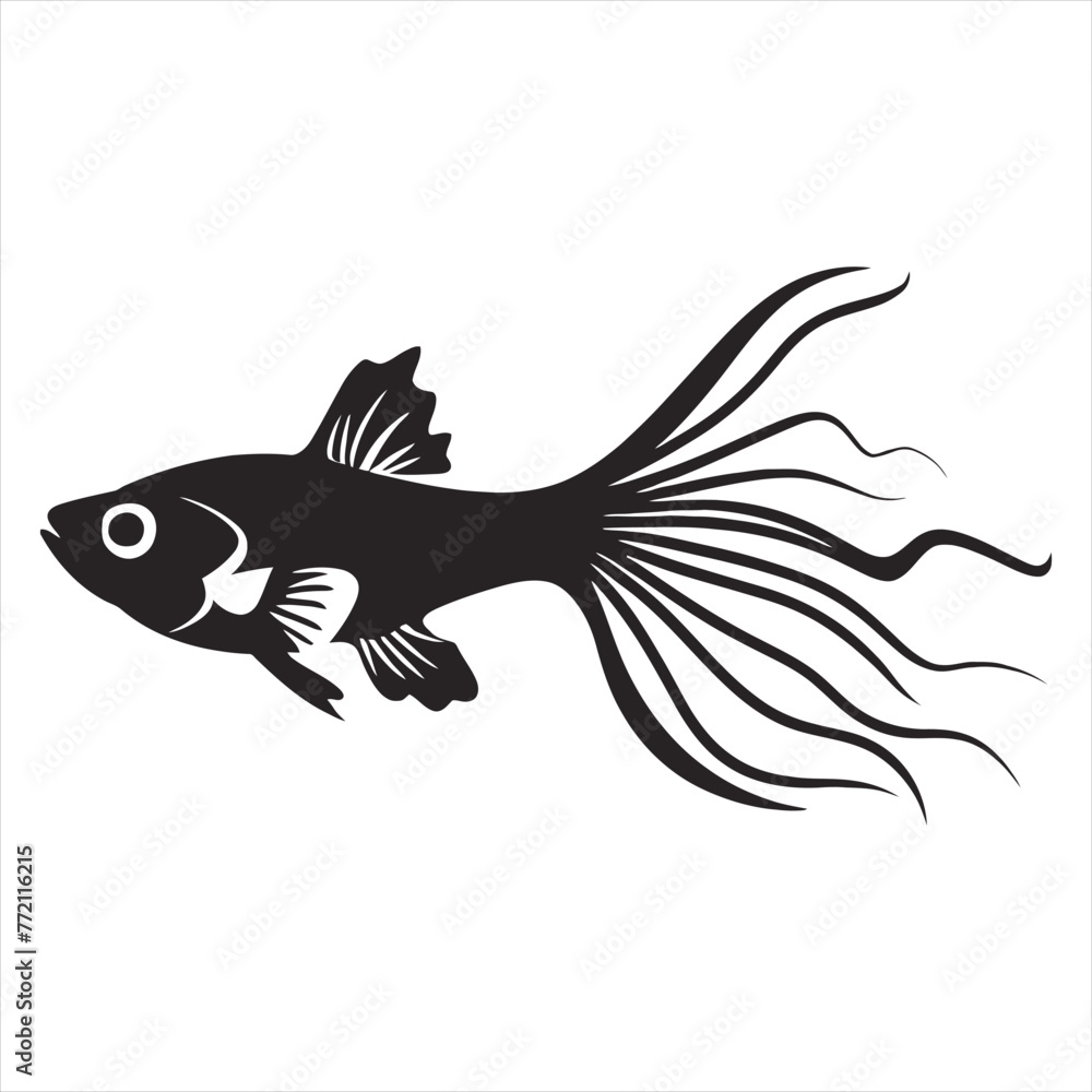 Guppies Silhouette Guppies Silhouette