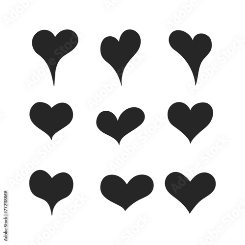 Vector love bundle on white background