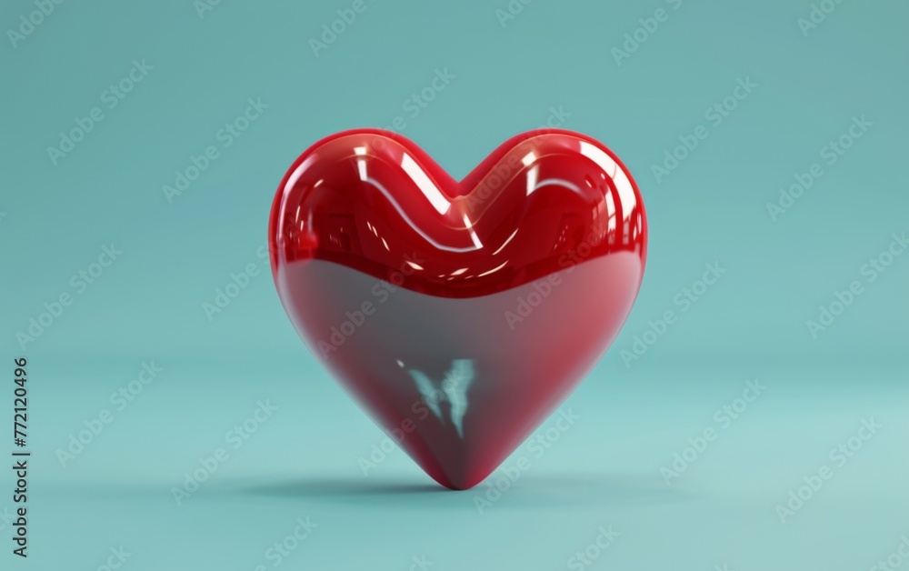 Heart icon isolated 3d render illustration Heart icon isolated 3d render illustration