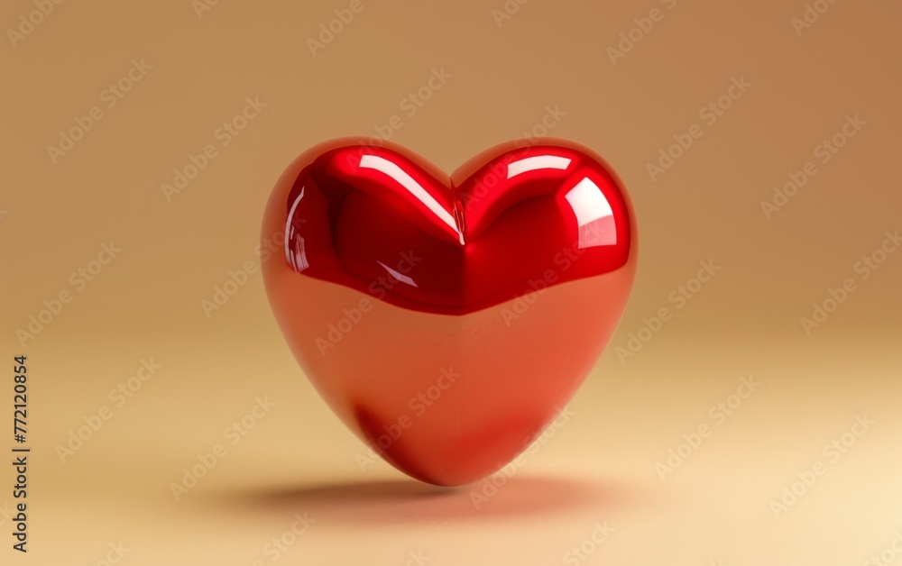 Heart icon isolated 3d render illustration Heart icon isolated 3d render illustration