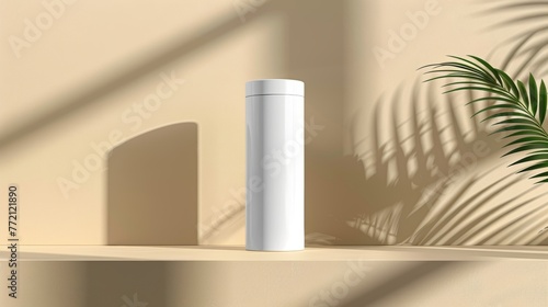 Wallpaper Mural Beauty Tube Product on Neutral Background Torontodigital.ca