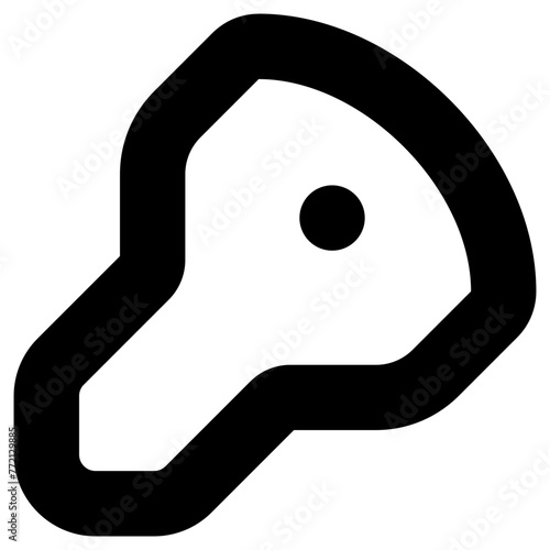passkey icon, simple vector design photo