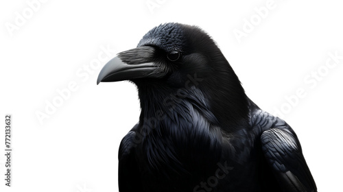 raven isolated on transparent background