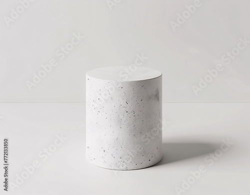 Modern Minimalist Cube A Clean, White, and Trendy Decorative Piece Generative AI