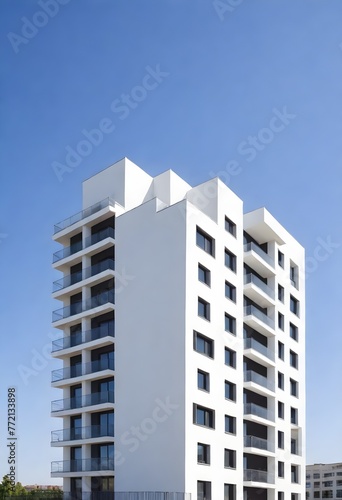 modern apartment building country