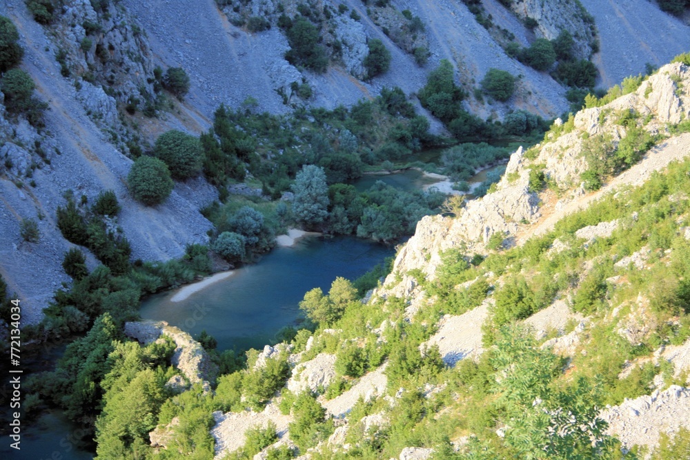 the canyon of the Zrmanja river, Croatia