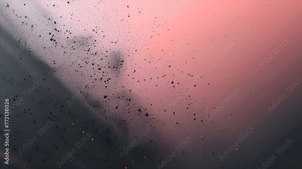 Obraz premium Charcoal and Rose Gradient Background with Black Microdots, Charcoal, rose, gradient, microdots
