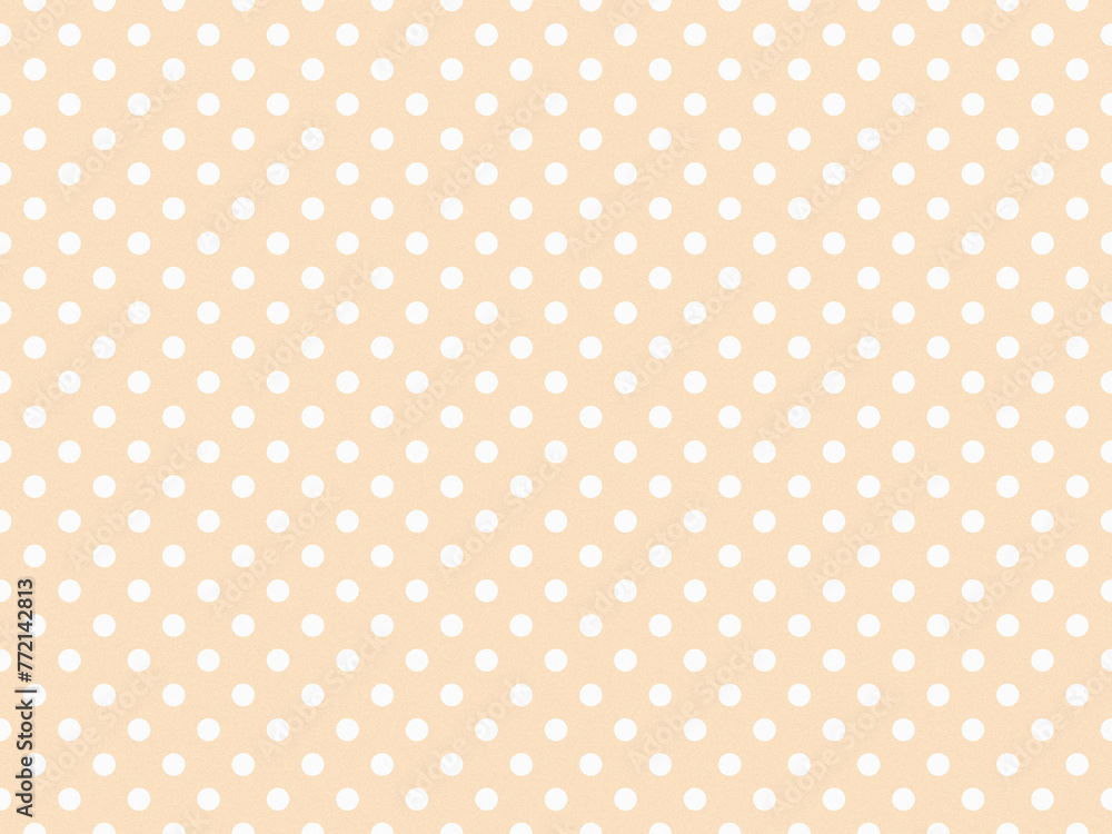 texturised white color polka dots over bisque brown background