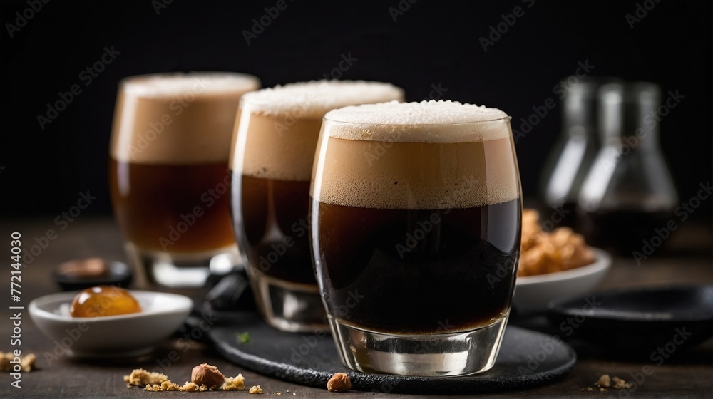 Fototapeta premium Irish Car Bomb Cocktail served at the bar.
