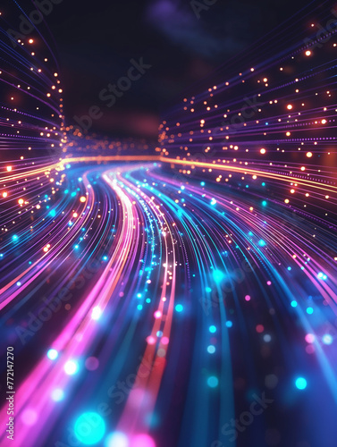 Bunte Grafische Elemente in Leuchtfarben als Hintergrundmotiv