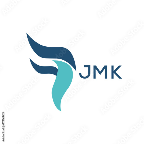 JMK  logo design template vector. JMK Business abstract connection vector logo. JMK icon circle logotype.
 photo