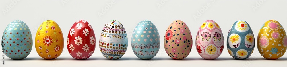 Vibrant Easter Eggs: Exquisite Designs in Various Styles Vibrant Easter Eggs: Exquisite Designs in Various Styles