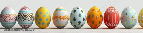 Vibrant Easter Eggs: Exquisite Designs in Various Styles