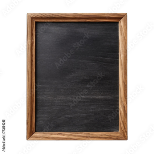 Blank blackboard in wooden frame