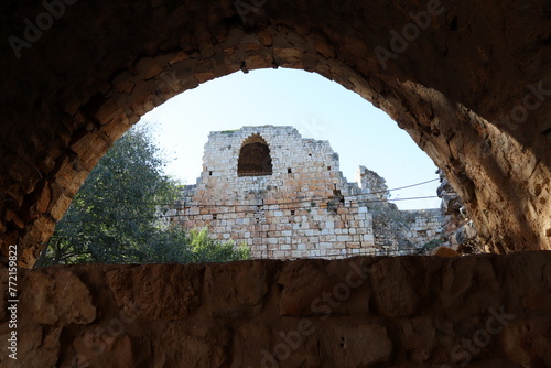 02/12/2024 Haifa Israel. Yehiam is the ruins of a Crusader and Ottoman-era fortress in western Galilee, Israel. photo