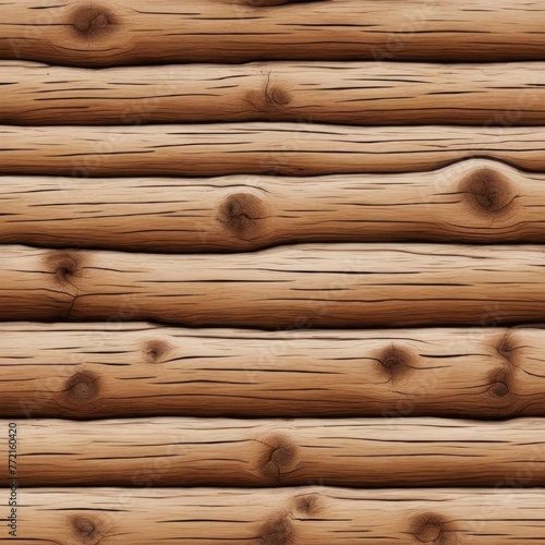 The texture of the logs.