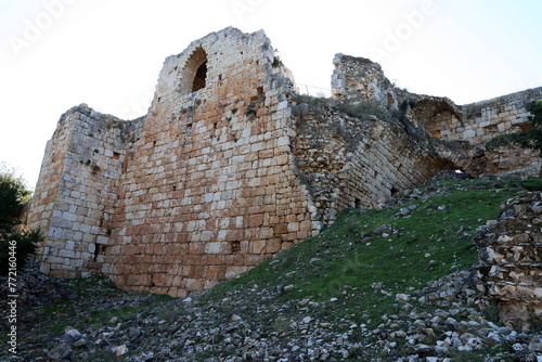 02/12/2024 Haifa Israel. Yehiam is the ruins of a Crusader and Ottoman-era fortress in western Galilee, Israel. photo