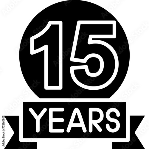 15 years Anniversary Icon