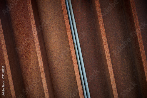 Red-orange steel base plates
background