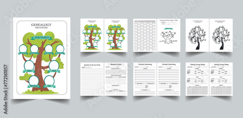 Genealogy Workbook Organizer Family Sheet layout template