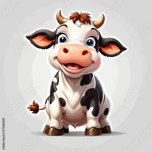 Cow cartoon Logo Design Very Cool