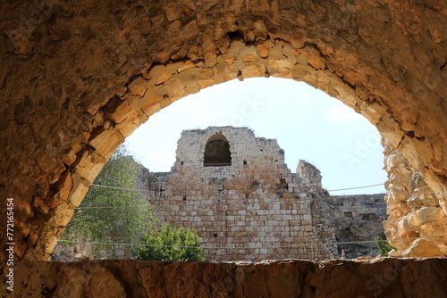 02/12/2024 Haifa Israel. Yehiam is the ruins of a Crusader and Ottoman-era fortress in western Galilee, Israel. photo