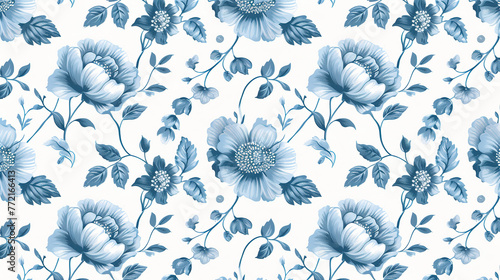 seamless floral pattern. Beautiful, minimalistic print for your decor for postcard, congratulations and poster. 
