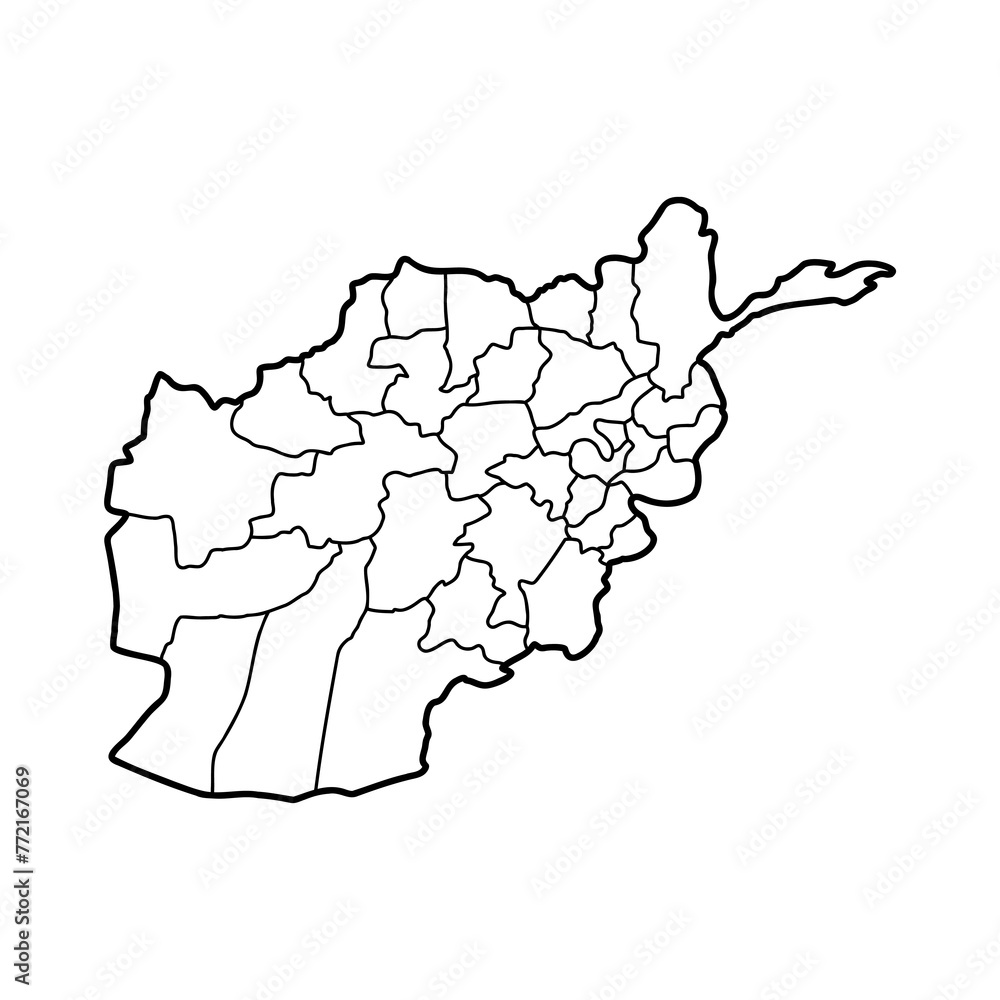 Afghanistan map vector illustration, scribble sketch Afghanistan Afghanistan map vector illustration, scribble sketch Afghanistan